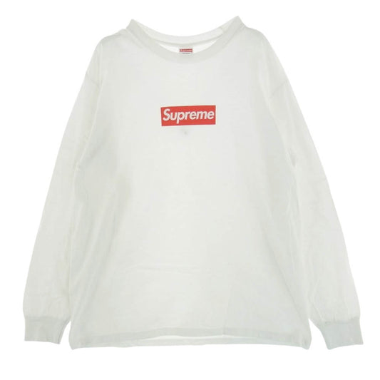 Supreme シュプリーム 20AW  Box Logo L S Tee ボックスロゴ 長袖 Tシャツ カットソー ホワイト系 L【中古】