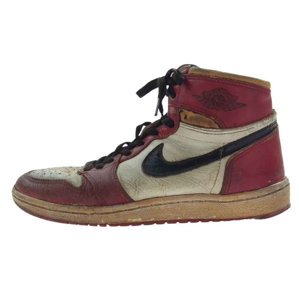 NIKE ナイキ Jordan 1 High 1985年製 ヴィンテージ  OG Chicago エアジョーダン1 ハイ OG シカゴ ハイカットスニーカー レッド系【中古】