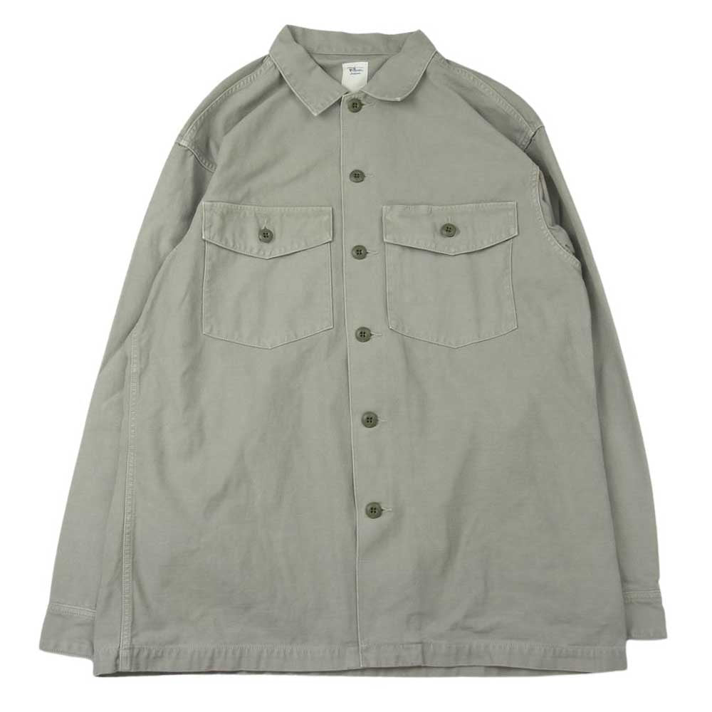 Ron Herman ロンハーマン 352700044 1071 22SS California Utility Shirt カリフォルニア ユーティリティ ウォッシュ ミリタリー シャツ ジャケット ベージュ系 XL【中古】