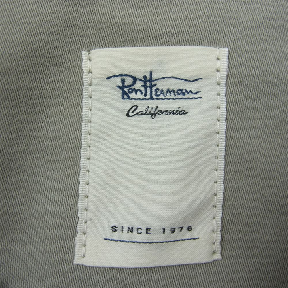 Ron Herman ロンハーマン 352700044 1071 22SS California Utility Shirt カリフォルニア ユーティリティ ウォッシュ ミリタリー シャツ ジャケット ベージュ系 XL【中古】