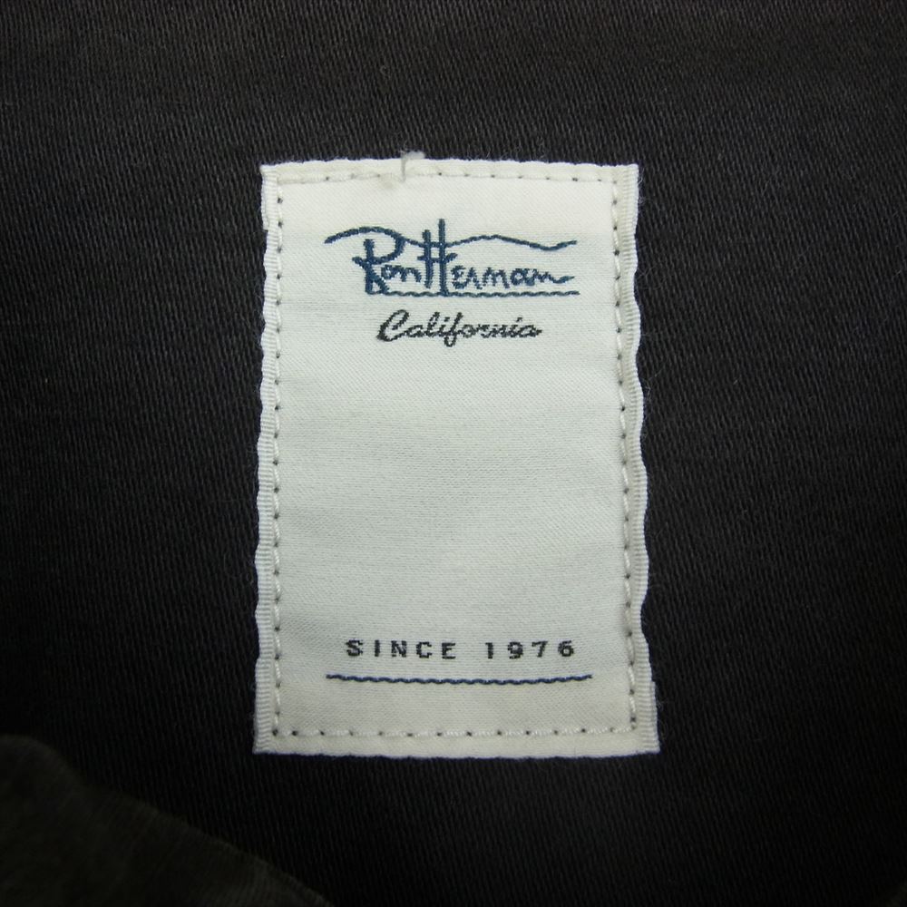 Ron Herman ロンハーマン 22SS 3520400028 1071 Jungle Fatigue Jacket 製品染め ウォッシュ加工 バックサテン ジャングル ファティーグ ジャケット ブラック系 XL【中古】