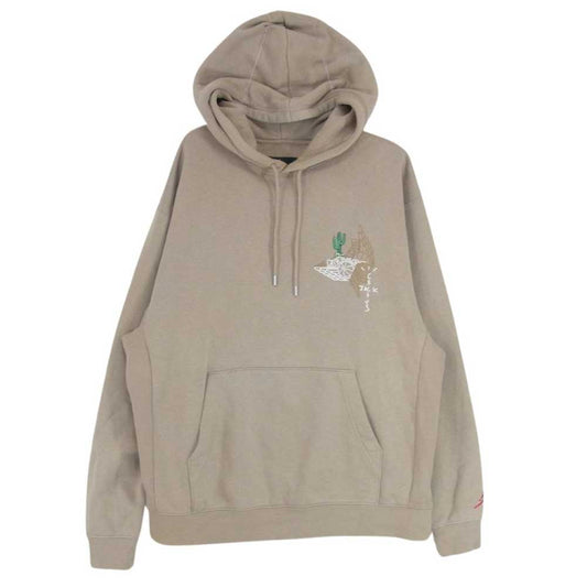 NIKE ナイキ Jordan ジョーダン × Travis Scott Pullover Parker トラヴィス スコット プルオーバー パーカー ブラウン系 XXL【中古】
