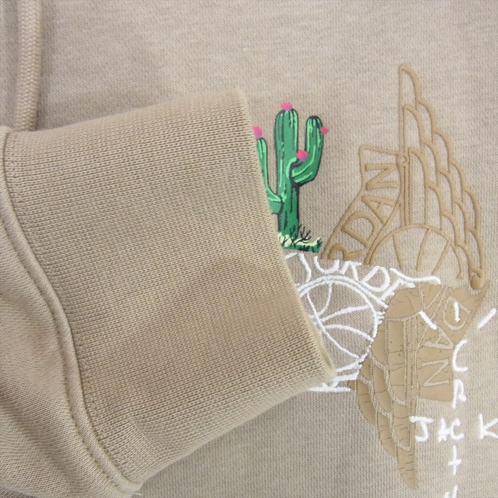 NIKE ナイキ Jordan ジョーダン × Travis Scott Pullover Parker トラヴィス スコット プルオーバー パーカー ブラウン系 XXL【中古】