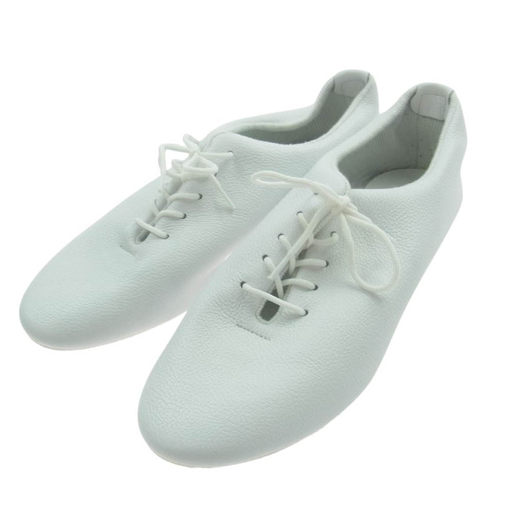 クラウン 英国製 JAZZ ジャズ レザー ダンス シューズ ホワイト系 5【極上美品】【中古】