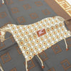 FENDI フェンディ イタリア製 シルク100％ ズッカ柄 馬 ホース 大判 スカーフ ストール+ ブラウン系【中古】