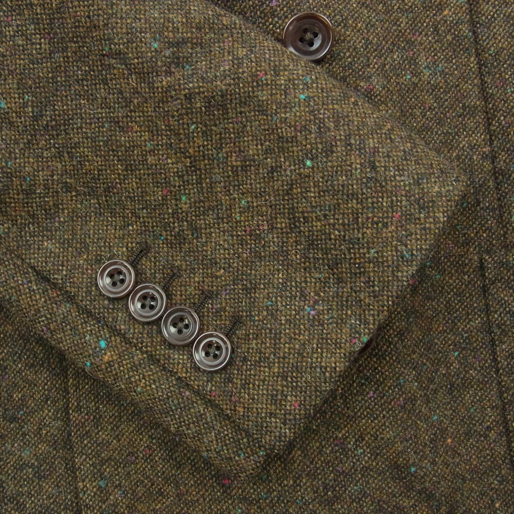 BEAMS ビームス 23-17-0110 International Gallery BEAMS インターナショナルギャラリー ウール ツィード カラーネップ ダブルブレスト セットアップ スーツ ブラウン系 48【中古】