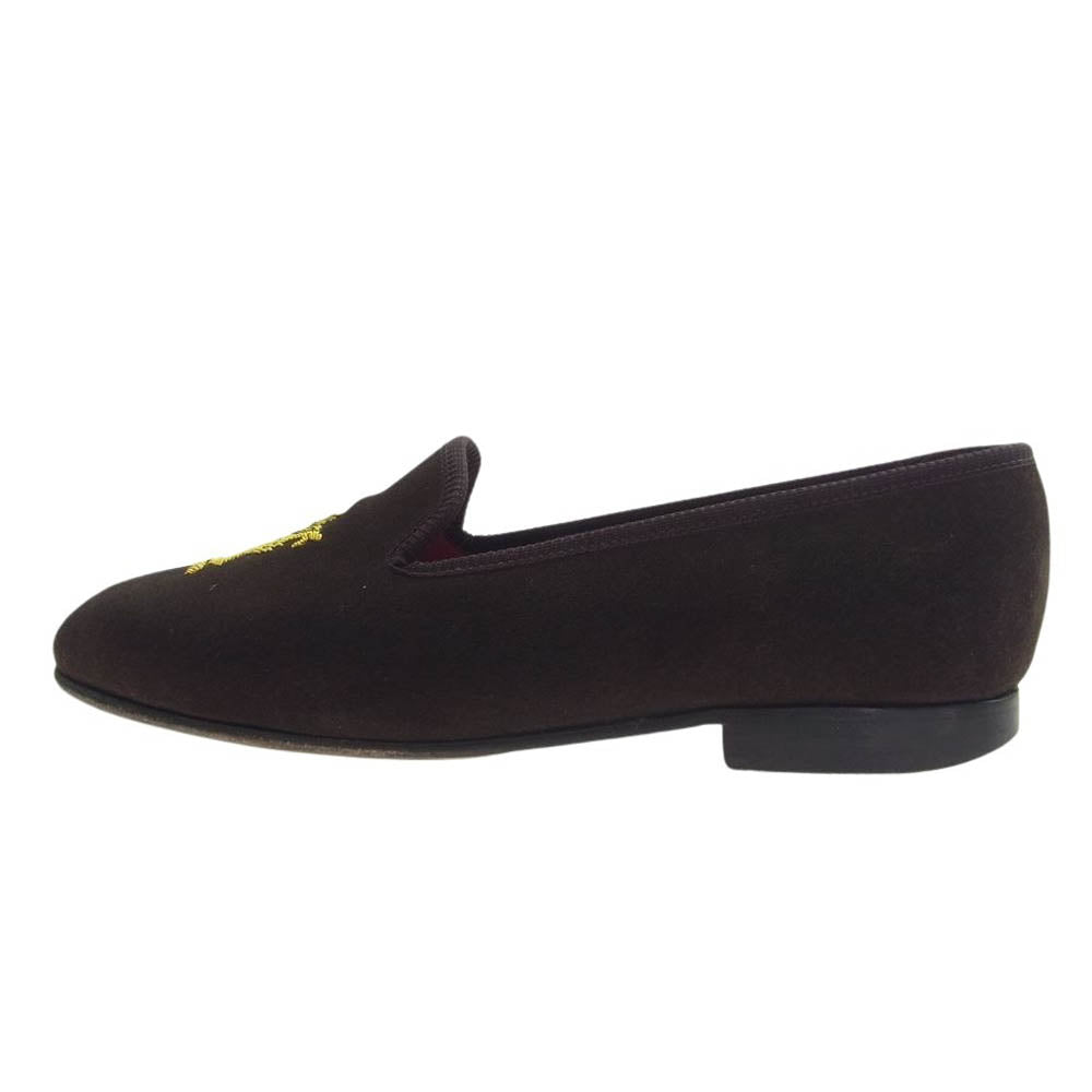 Tricker's トリッカーズ Churchill チャーチル ライオン ROOM SHOES 刺繍 別注 CHURCHILL ルームシューズ LION チャーチル