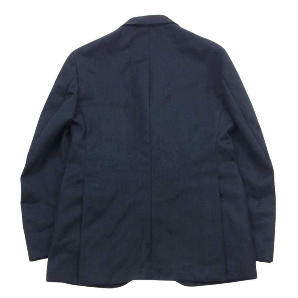 デペトリロ TW19013U イタリア製 国内正規品 NAPOLI  K/C9 キャバリーツイル ウール 3ポケット 段返り 3B セットアップ スーツ インディゴブルー系 48【中古】