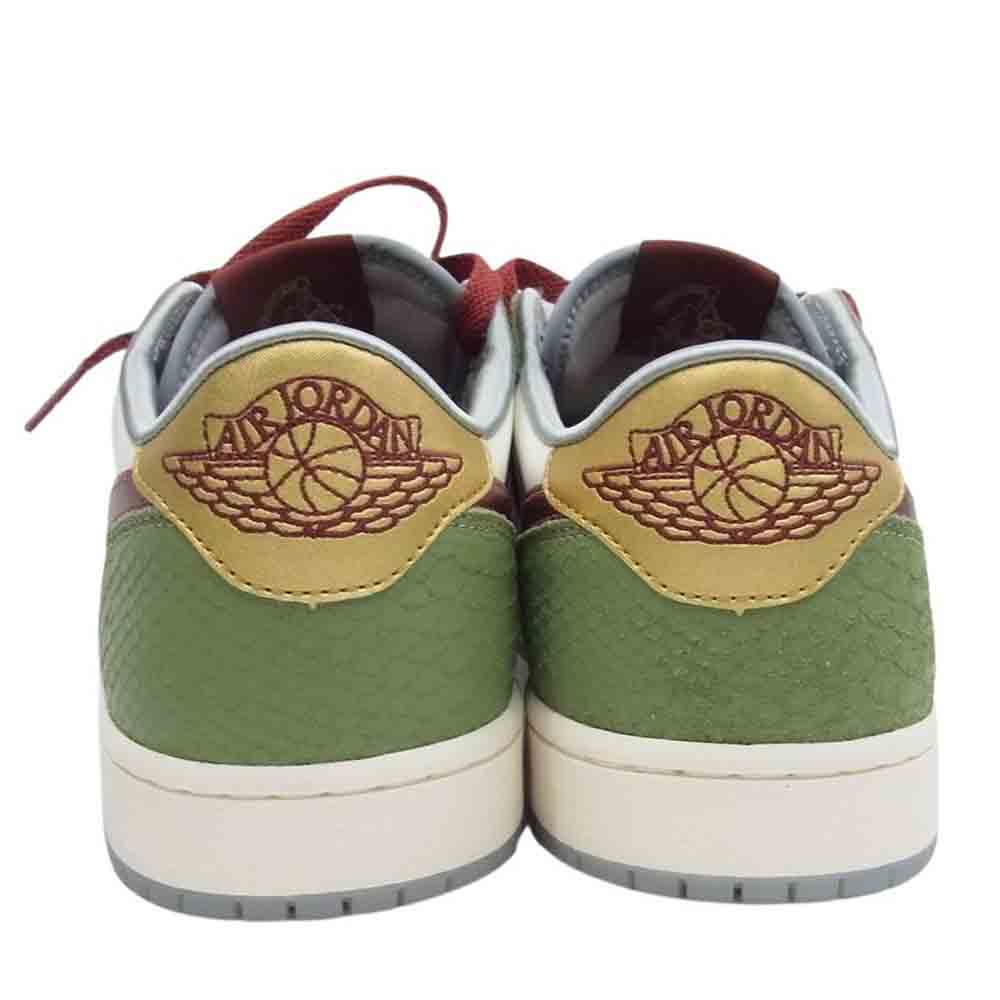 NIKE ナイキ FN3727-100 Air Jordan 1 Low OG Chinese New Year Year of the Dragon エアジョーダン1 ロー OG チャイニーズニューイヤー イヤーオブザドラゴン ローカット スニーカー ホワイト系 グリーン系 29.5cm【新古品】【未使用】【中古】