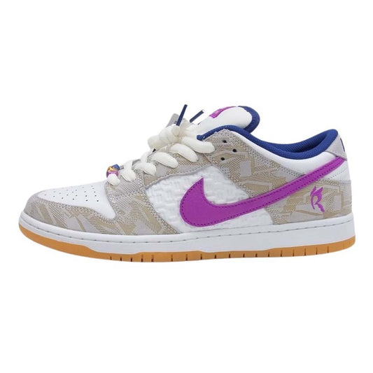 NIKE ナイキ FZ5251-001 × Rayssa Leal ライッサ レアウ SB Dunk Low ダンクロー PRM Pure Platinum and Vivid Purple ピュアプラチナム アンド ヴィヴィッドパープル スニーカー ホワイト系 マルチカラー系 29.5cm【新古品】【未使用】【中古】