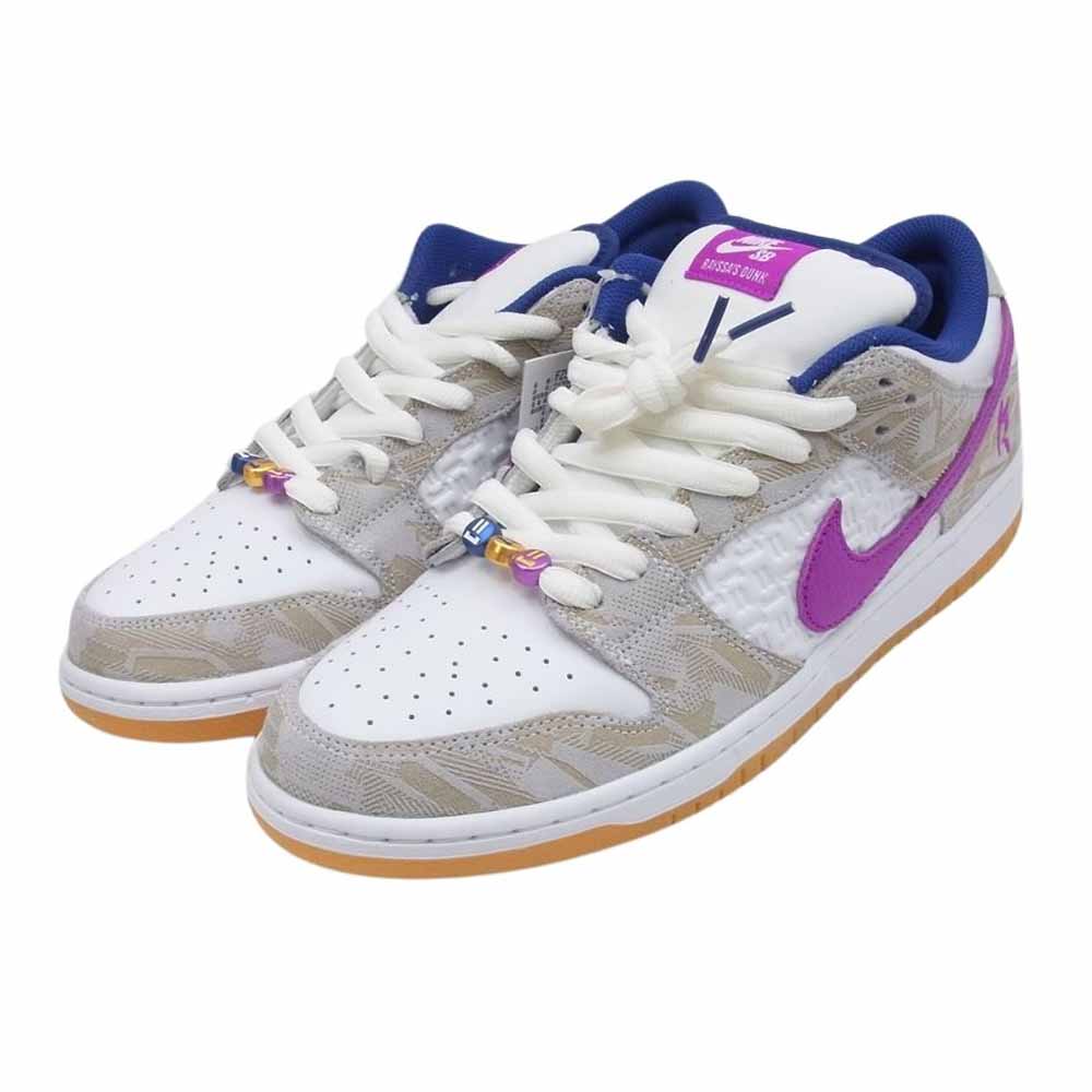NIKE ナイキ FZ5251-001 × Rayssa Leal ライッサ レアウ SB Dunk Low ダンクロー PRM Pure Platinum and Vivid Purple ピュアプラチナム アンド ヴィヴィッドパープル スニーカー ホワイト系 マルチカラー系 29.5cm【新古品】【未使用】【中古】