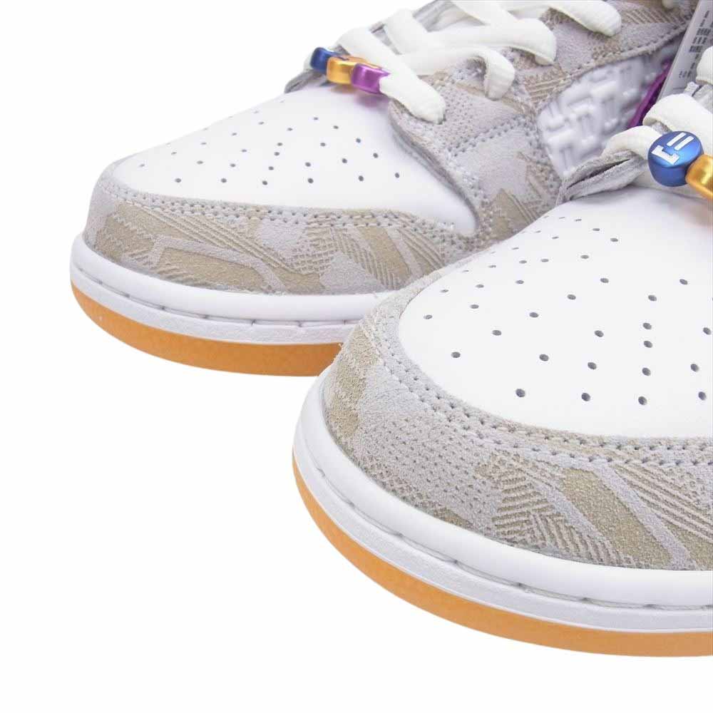 NIKE ナイキ FZ5251-001 × Rayssa Leal ライッサ レアウ SB Dunk Low ダンクロー PRM Pure Platinum and Vivid Purple ピュアプラチナム アンド ヴィヴィッドパープル スニーカー ホワイト系 マルチカラー系 29.5cm【新古品】【未使用】【中古】
