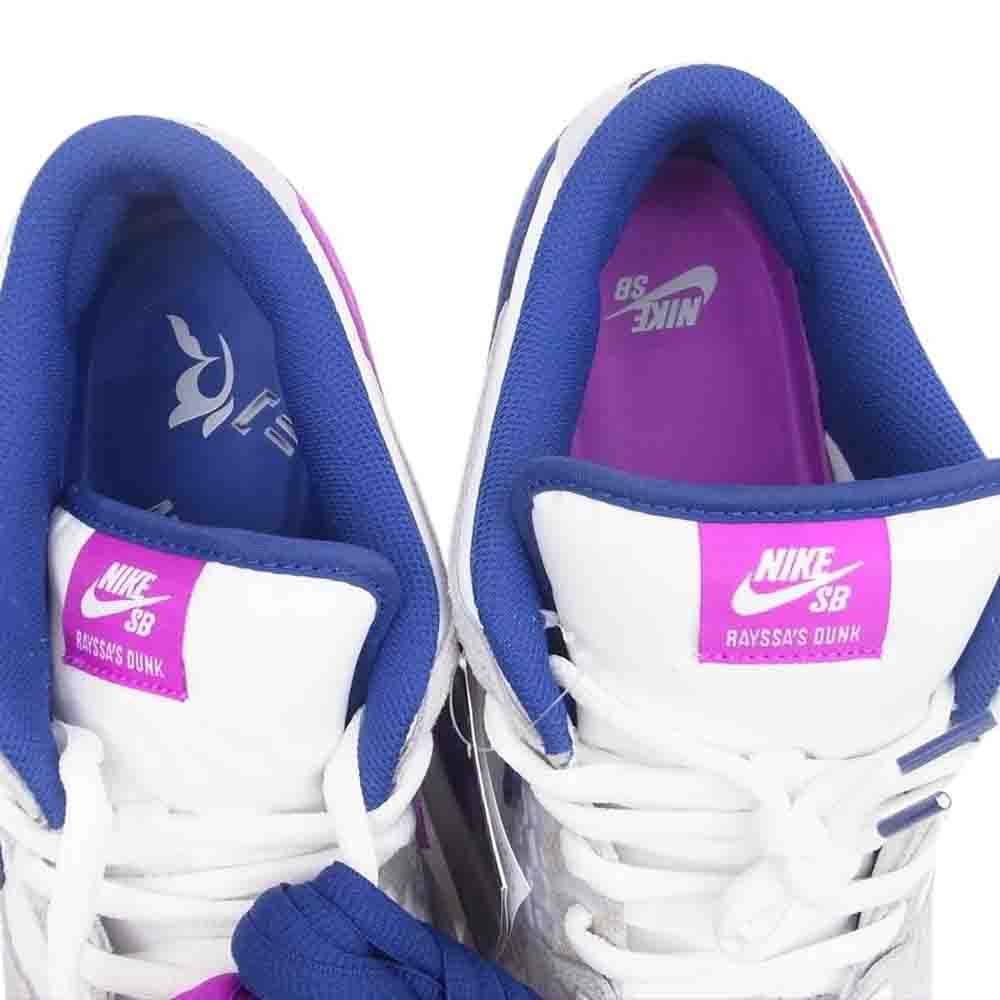 NIKE ナイキ FZ5251-001 × Rayssa Leal ライッサ レアウ SB Dunk Low ダンクロー PRM Pure Platinum and Vivid Purple ピュアプラチナム アンド ヴィヴィッドパープル スニーカー ホワイト系 マルチカラー系 29.5cm【新古品】【未使用】【中古】