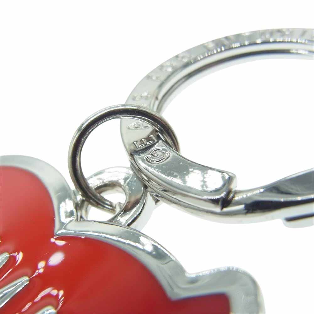 HUMAN MADE ヒューマンメイド HEART KEY CHARM ハート キーチャーム キーリング レッド シルバー系 レッド系【極上美品】【中古】