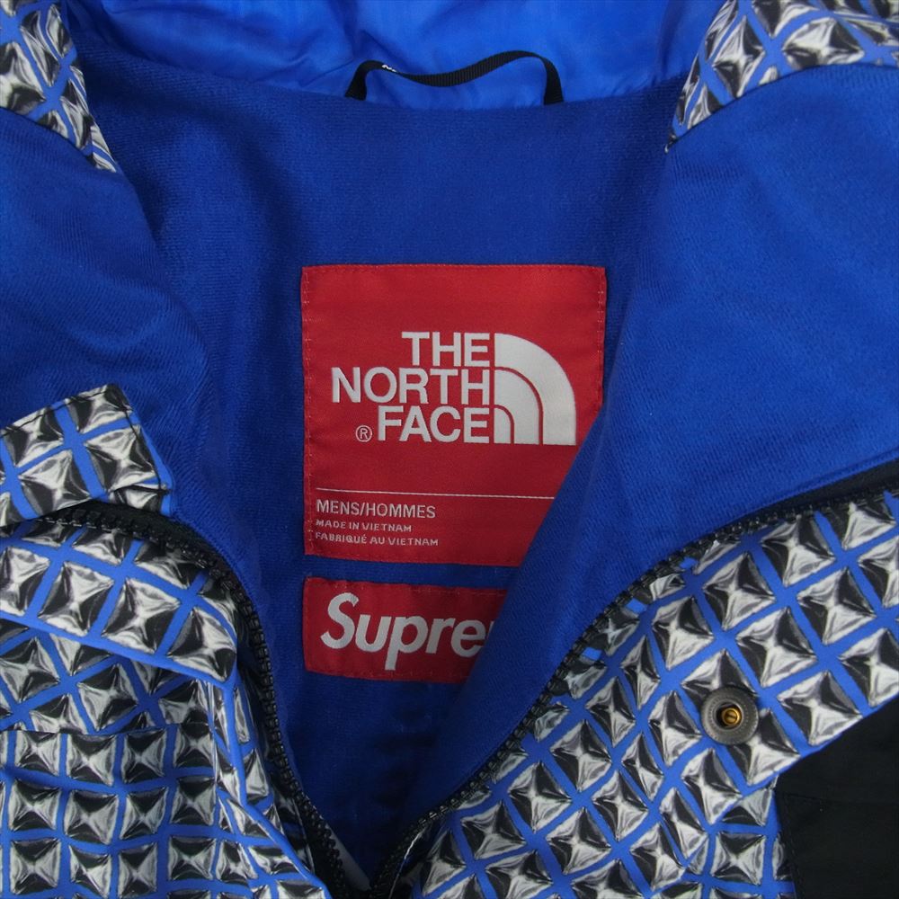 Supreme シュプリーム 21SS NP12103I × THE NORTH FACE ノースフェイス Studded Mountain Light Jacket スタディッドプリント マウンテンパーカー ナイロンジャケット ブルー系 USA:M【新古品】【未使用】【中古】