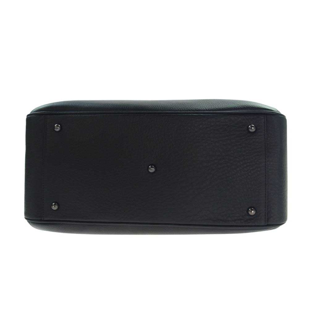 PELLE MORBIDA ペッレモルビダ PMO-CSMB026SN  牛革 カウレザー 被せ付き ボストンバッグ トートバッグ ブラック系【極上美品】【中古】