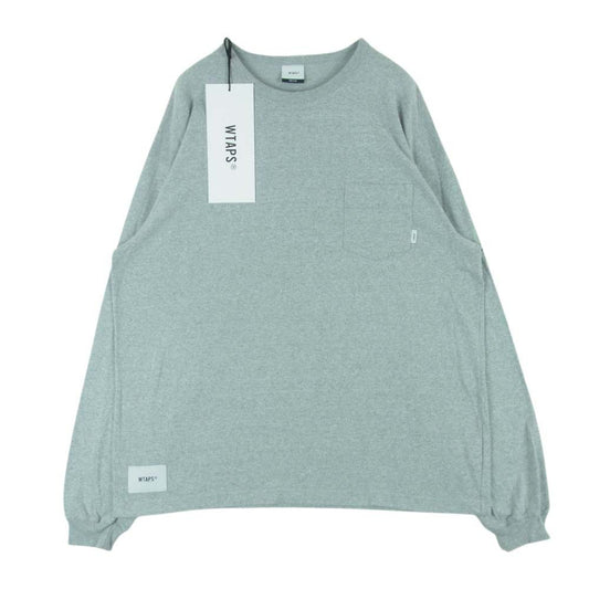 WTAPS ダブルタップス 19AW 192ATDT-CSM03 BLANK LS 01 長袖 ロングスリーブ Tシャツ ロンT カットソー グレー系 03【美品】【中古】