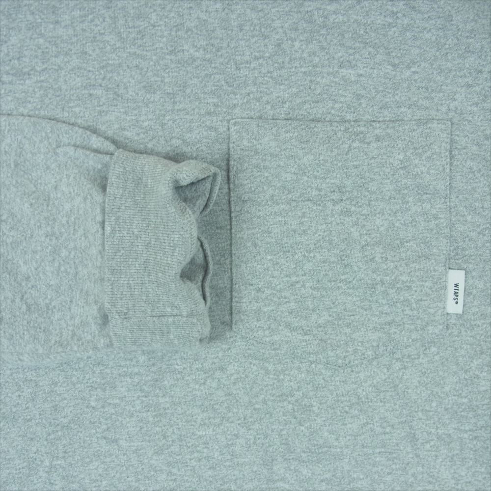 WTAPS ダブルタップス 19AW 192ATDT-CSM03 BLANK LS 01 長袖 ロングスリーブ Tシャツ ロンT カットソー グレー系 03【美品】【中古】