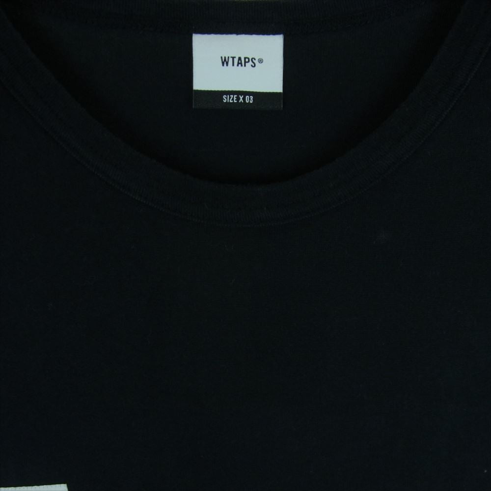 WTAPS ダブルタップス 20SS 201ATDT-CSM07 HOME BASE SS 02 ホームベース 半袖 Tシャツ ブラック系 03【中古】