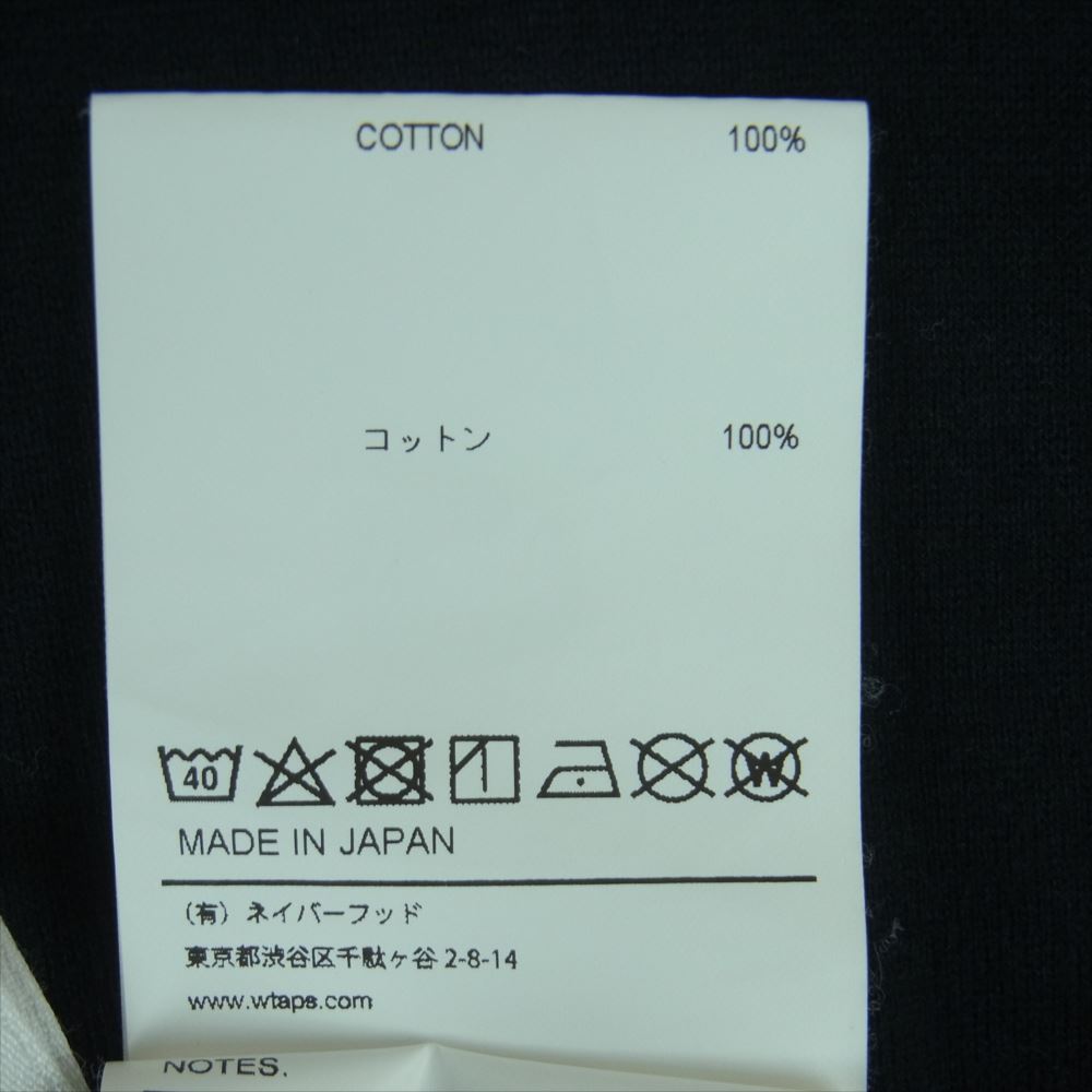 WTAPS ダブルタップス 20SS 201ATDT-CSM07 HOME BASE SS 02 ホームベース 半袖 Tシャツ ブラック系 03【中古】
