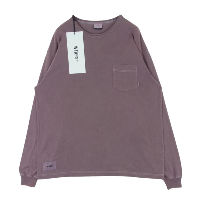 WTAPS ダブルタップス 19AW 192ATDT-CSM05 BLANK LS 03 ロングスリーブ 長袖 Tシャツ ロンT カットソー BURGUNDY L 03【極上美品】【中古】