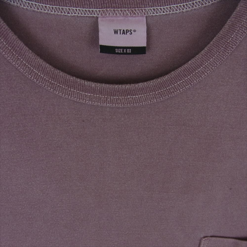 WTAPS ダブルタップス 19AW 192ATDT-CSM05 BLANK LS 03 ロングスリーブ 長袖 Tシャツ ロンT カットソー BURGUNDY L 03【極上美品】【中古】