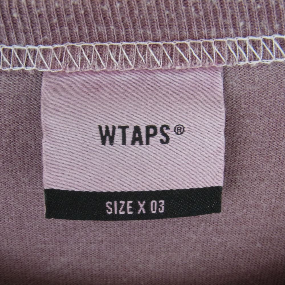 WTAPS ダブルタップス 19AW 192ATDT-CSM05 BLANK LS 03 ロングスリーブ 長袖 Tシャツ ロンT カットソー BURGUNDY L 03【極上美品】【中古】