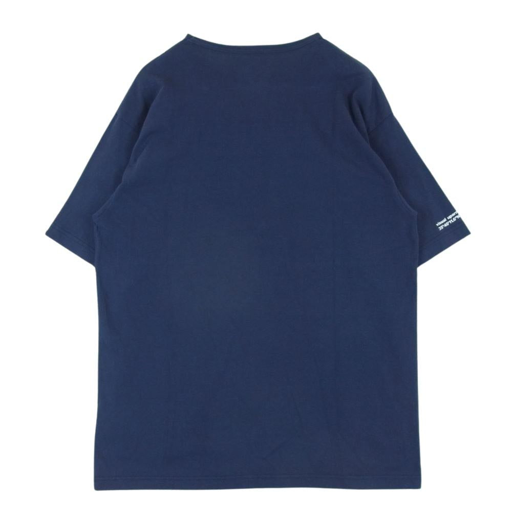 WTAPS ダブルタップス 21SS 211ATDT-CSM13 FLAT 02 CREW NECK クルーネック 半袖 Tシャツ ネイビー系 L 03【極上美品】【中古】