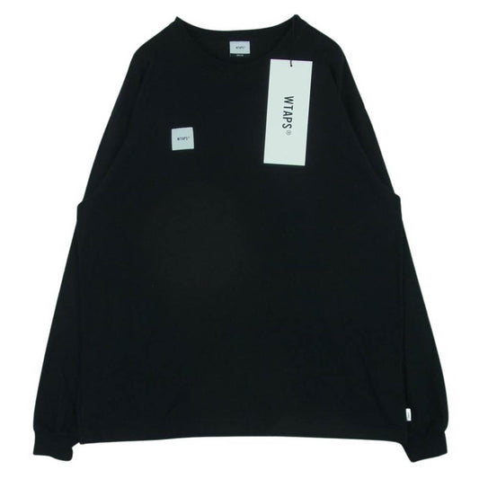 WTAPS ダブルタップス 20SS 201ATDT-CSM12 HOME BASE LS TEE ホームベース ロングスリーブ 長袖 Tシャツ ロンT カットソー ブラック系 03【中古】