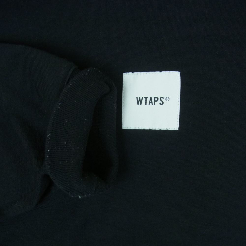 WTAPS ダブルタップス 20SS 201ATDT-CSM12 HOME BASE LS TEE ホームベース ロングスリーブ 長袖 Tシャツ ロンT カットソー ブラック系 03【中古】