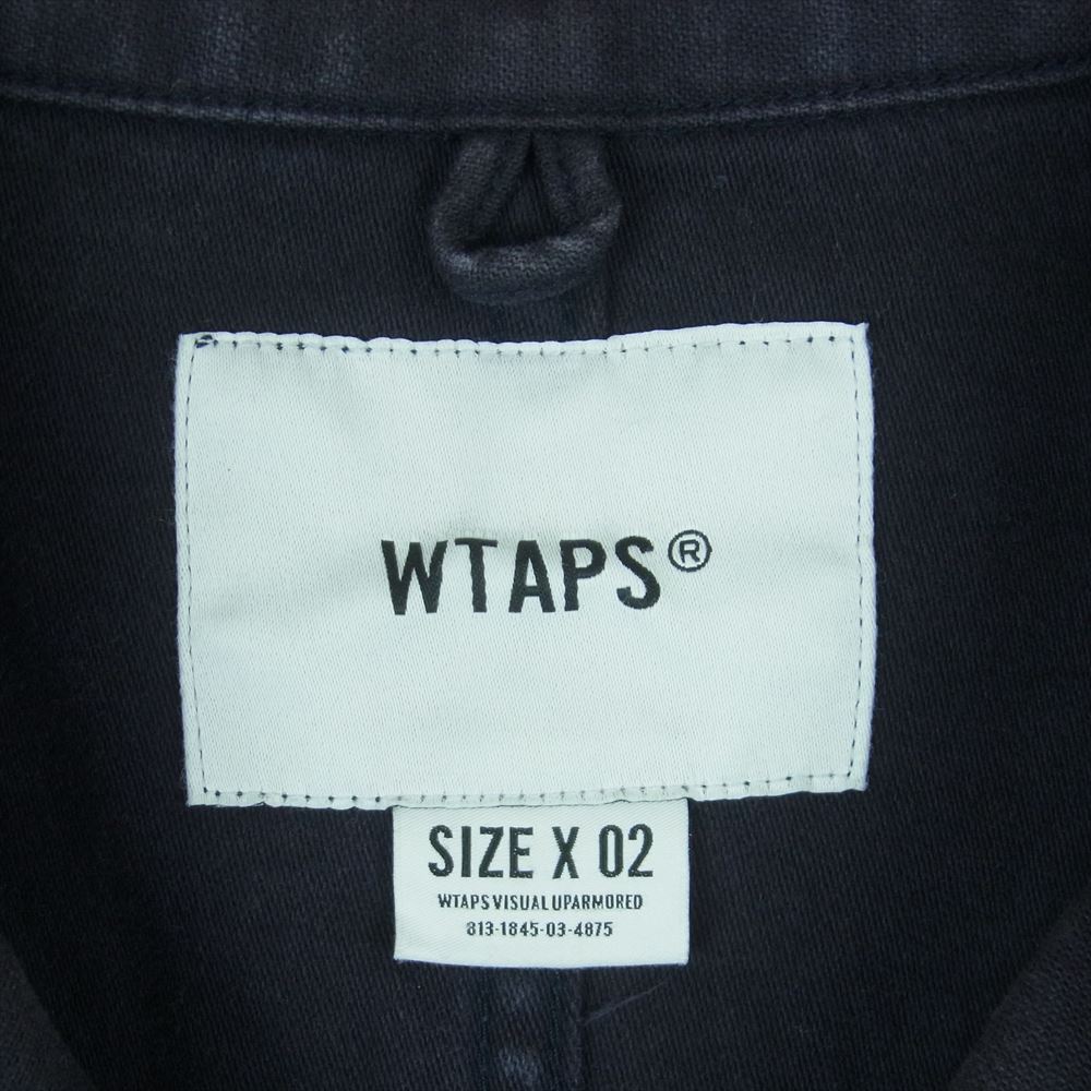 WTAPS ダブルタップス 18SS 181WVDT-SHM03 BUDS SS SHIRT 半袖 デニム ワーク シャツ ネイビー系 02【中古】