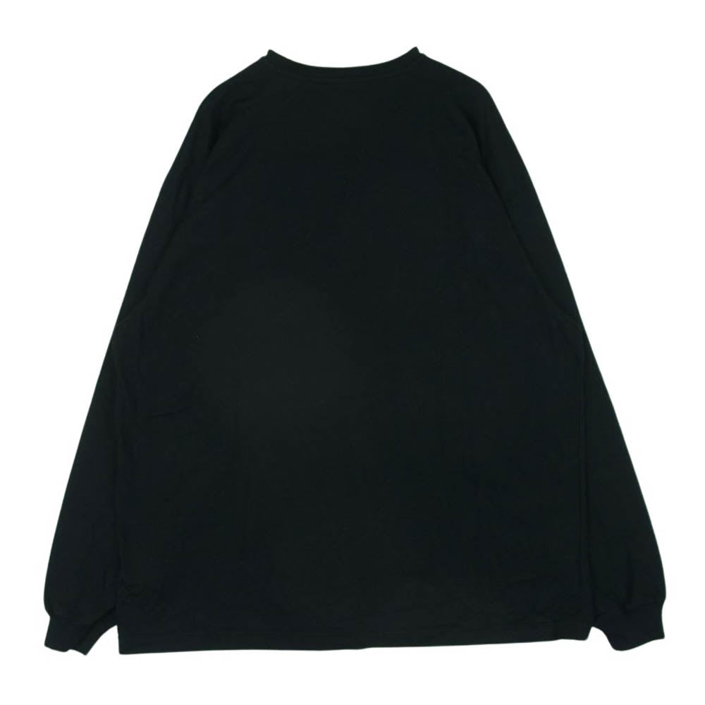 WTAPS ダブルタップス 23AW 232ATDT-CSM13 AII 02 COTTON WUT ロゴ刺繍 ロングスリーブ 長袖 Tシャツ ロンT カットソー ブラック系 03【新古品】【未使用】【中古】