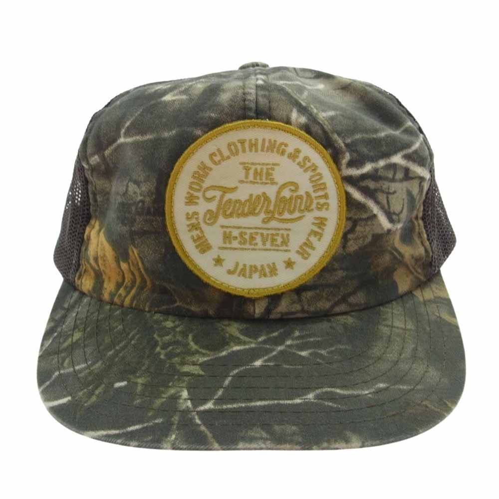 TENDERLOIN テンダーロイン T-MESH TRUCKER CAP メッシュキャップ トラッカー キャップ カーキ系【中古】