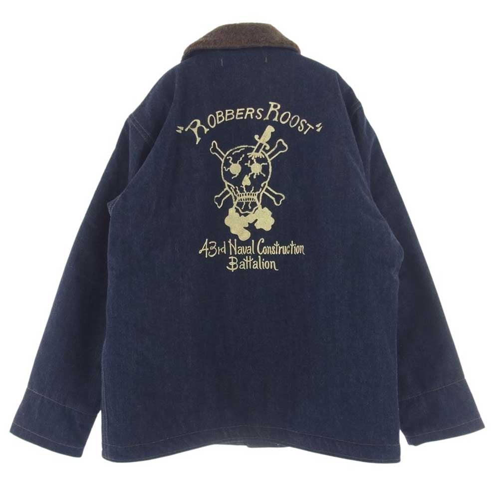 JELADO ジェラード CT83418B × COLIMBO Observer Jacket Custom Indigo USN コリンボ ロバースルースト シービーズ アルパカ ウール デニム ジャケット インディゴブルー系 40【極上美品】【中古】