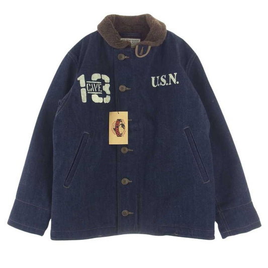 JELADO ジェラード CT83418B × COLIMBO Observer Jacket Custom Indigo USN コリンボ ロバースルースト シービーズ アルパカ ウール デニム ジャケット インディゴブルー系 40【極上美品】【中古】