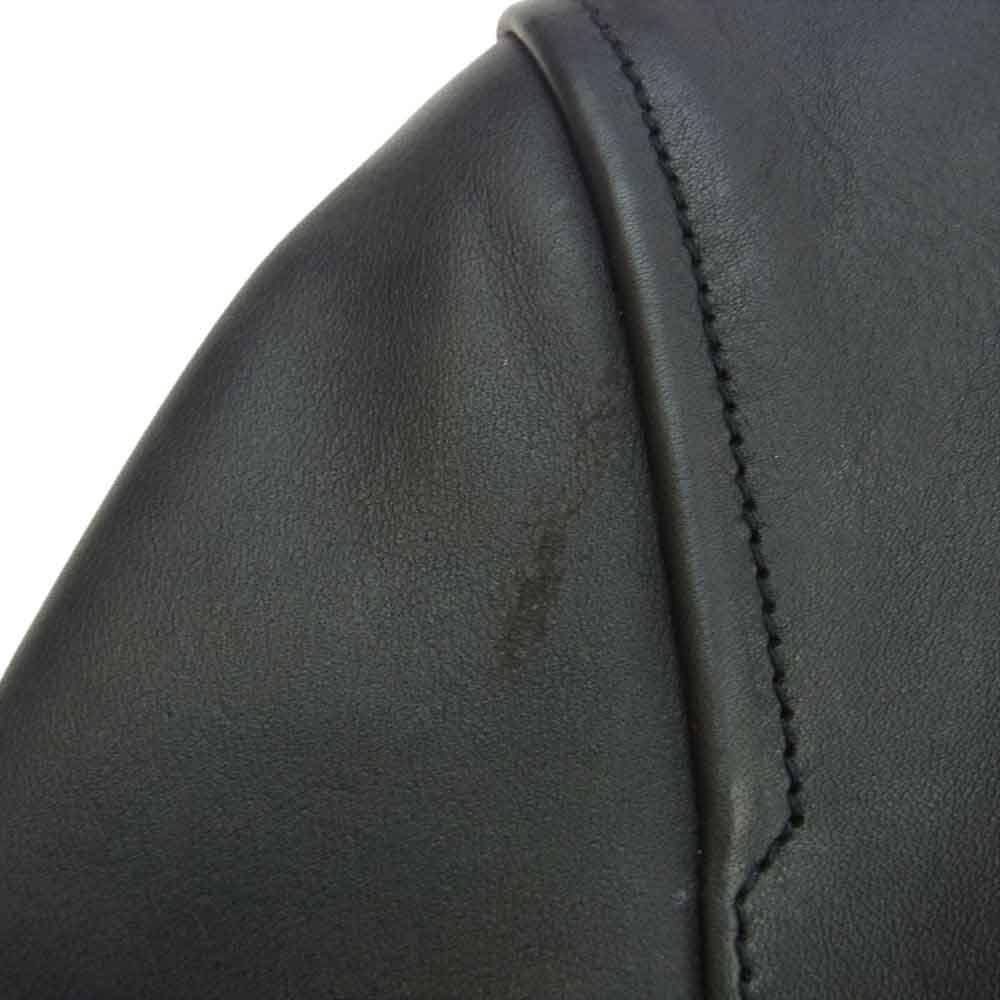 COLIMBO コリンボ STOCKMANS LEATHER COAT ストックマンズ ホースハイド レザー カーコート ブラック系 36【美品】【中古】