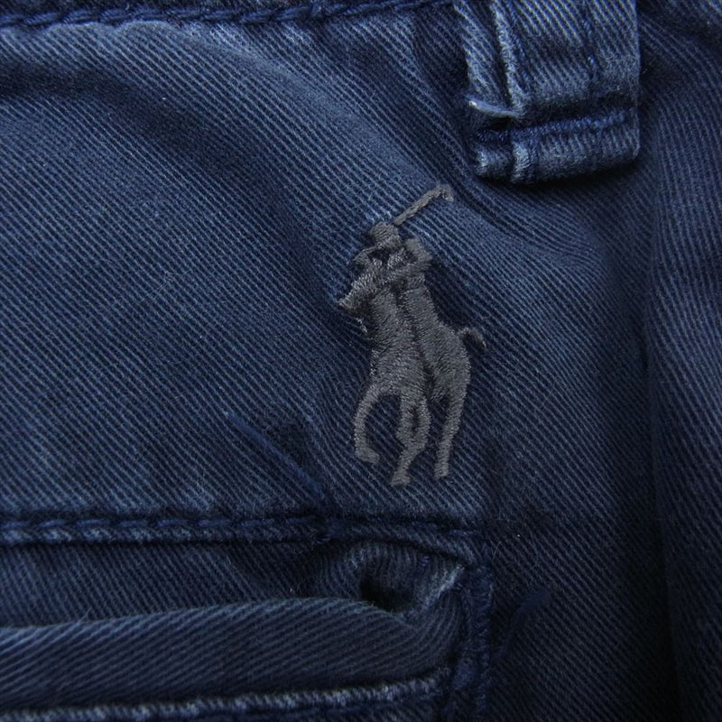 POLO RALPH LAUREN ポロ・ラルフローレン 5ポケット コットン チノ ショーツ ハーフパンツ ネイビー系【中古】