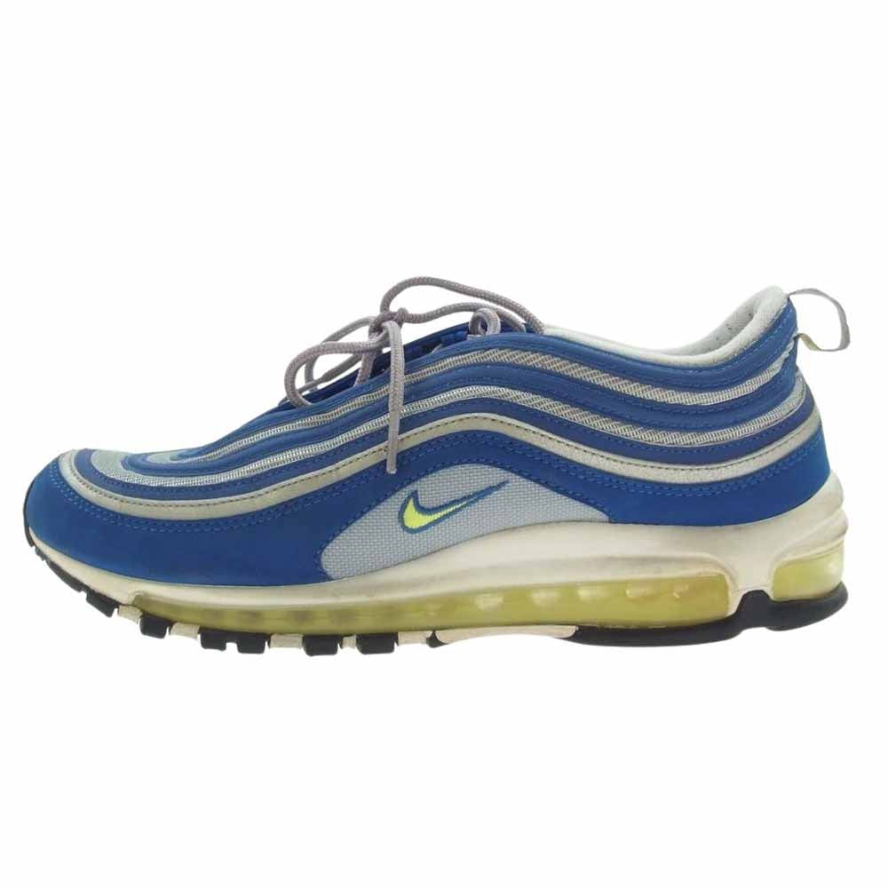 NIKE ナイキ 921826-401 AIR MAX 97 ATLANTIC BLUE/VOLTAGE YELLOW エアマックス97 アトランティック スニーカー ブルー系 28cm【中古】