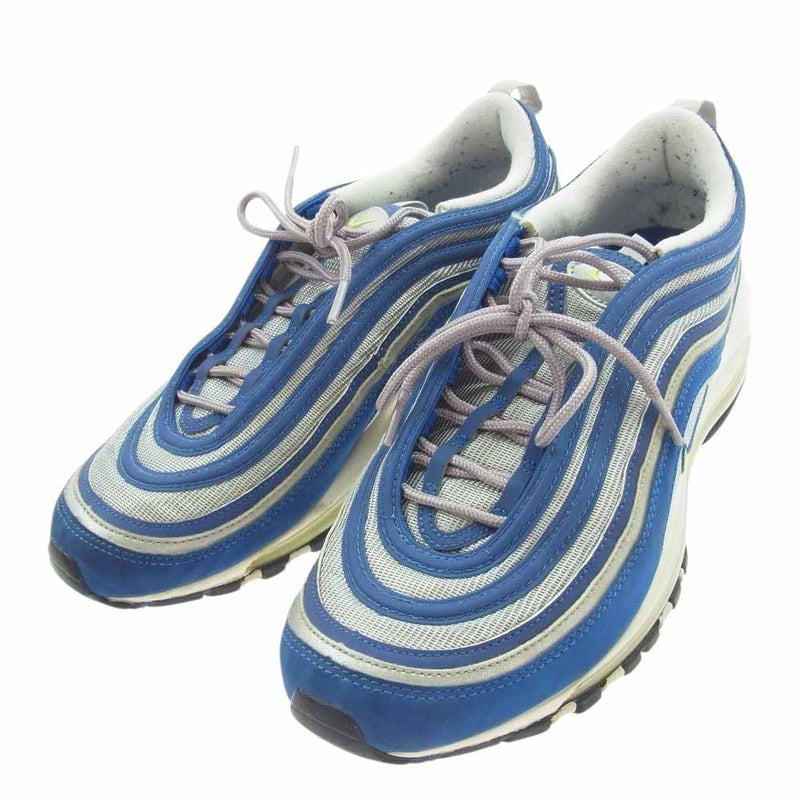 NIKE ナイキ 921826-401 AIR MAX 97 ATLANTIC BLUE/VOLTAGE YELLOW エアマックス97 アトランティック スニーカー ブルー系 28cm【中古】