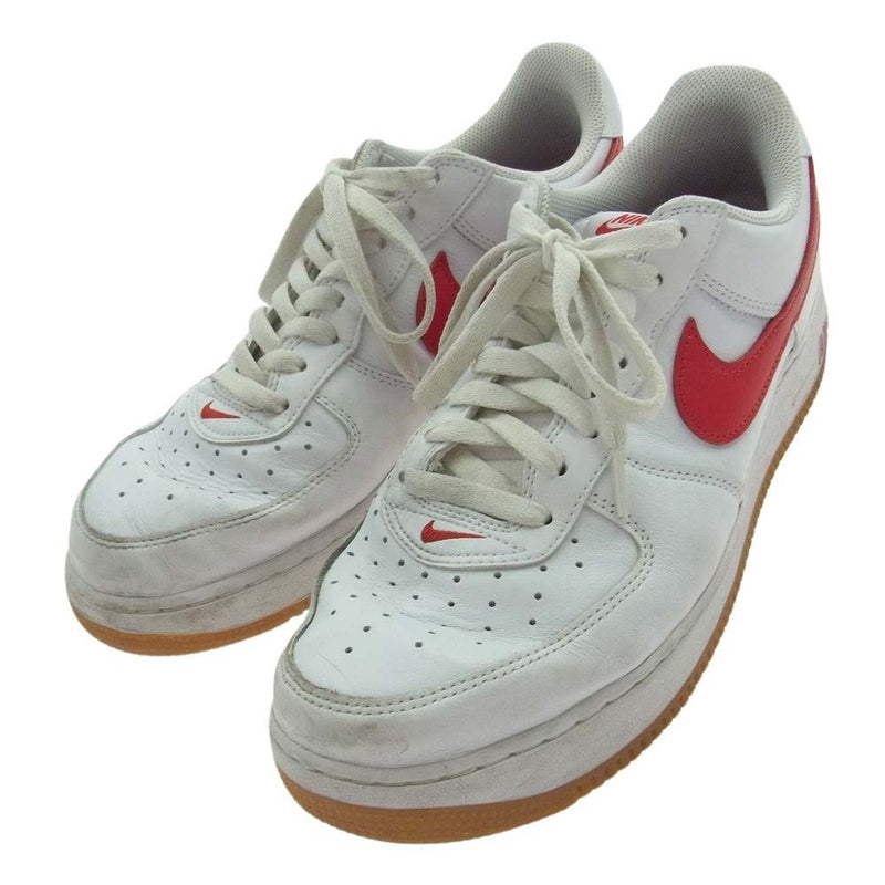 NIKE ナイキ DJ3911-102 Air Force 1 AF1 Low Color of the Month University Red エアフォースワン ロー カラー オブ ザ マンス スニーカー ホワイト系 レッド系 28cm【中古】