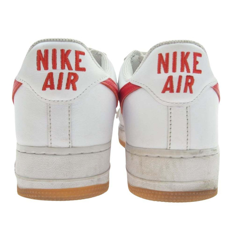 NIKE ナイキ DJ3911-102 Air Force 1 AF1 Low Color of the Month University Red エアフォースワン ロー カラー オブ ザ マンス スニーカー ホワイト系 レッド系 28cm【中古】