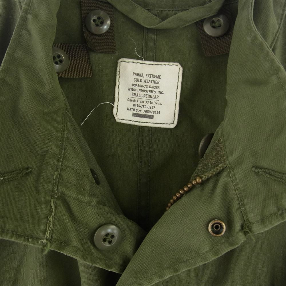 ヴィンテージ 8415-782-3217 NATO軍 M-65 78年 フィッシュテール シェル モッズコート カーキ系 SMALL-REGULAR【中古】