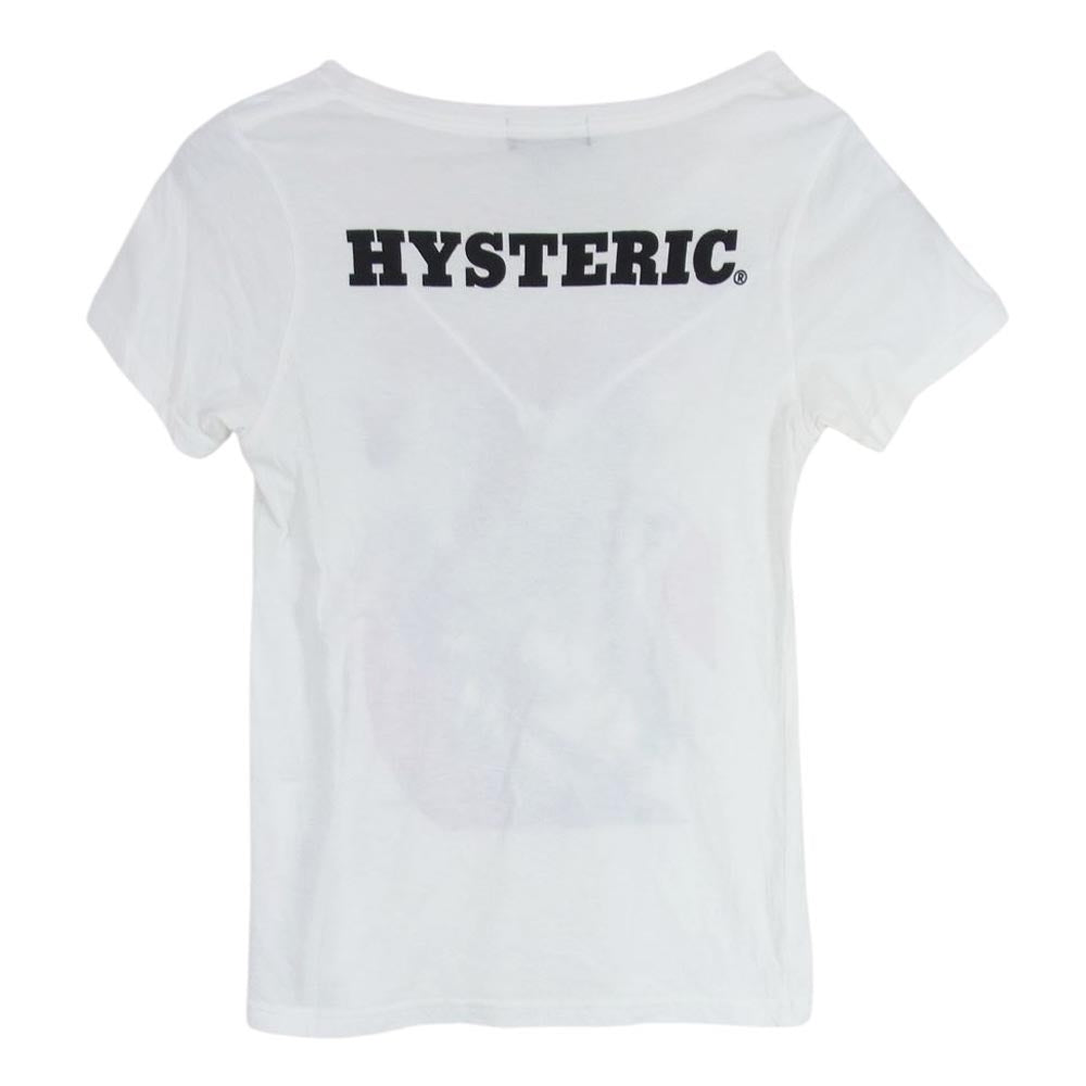 HYSTERIC GLAMOUR ヒステリックグラマー 1152CT02 × PLAY BOY プレイボーイ ロゴプリント 半袖 Tシャツ カットソー ホワイト系 FREE【中古】