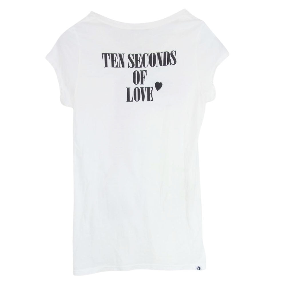 HYSTERIC GLAMOUR ヒステリックグラマー 0122CT11 TRUST プリント 半袖 Tシャツ カットソー ホワイト系 FREE【中古】