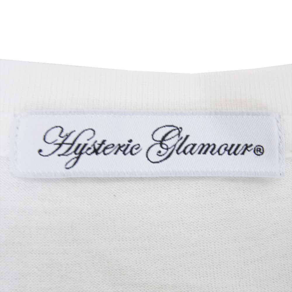 HYSTERIC GLAMOUR ヒステリックグラマー 0122CT11 TRUST プリント 半袖 Tシャツ カットソー ホワイト系 FREE【中古】