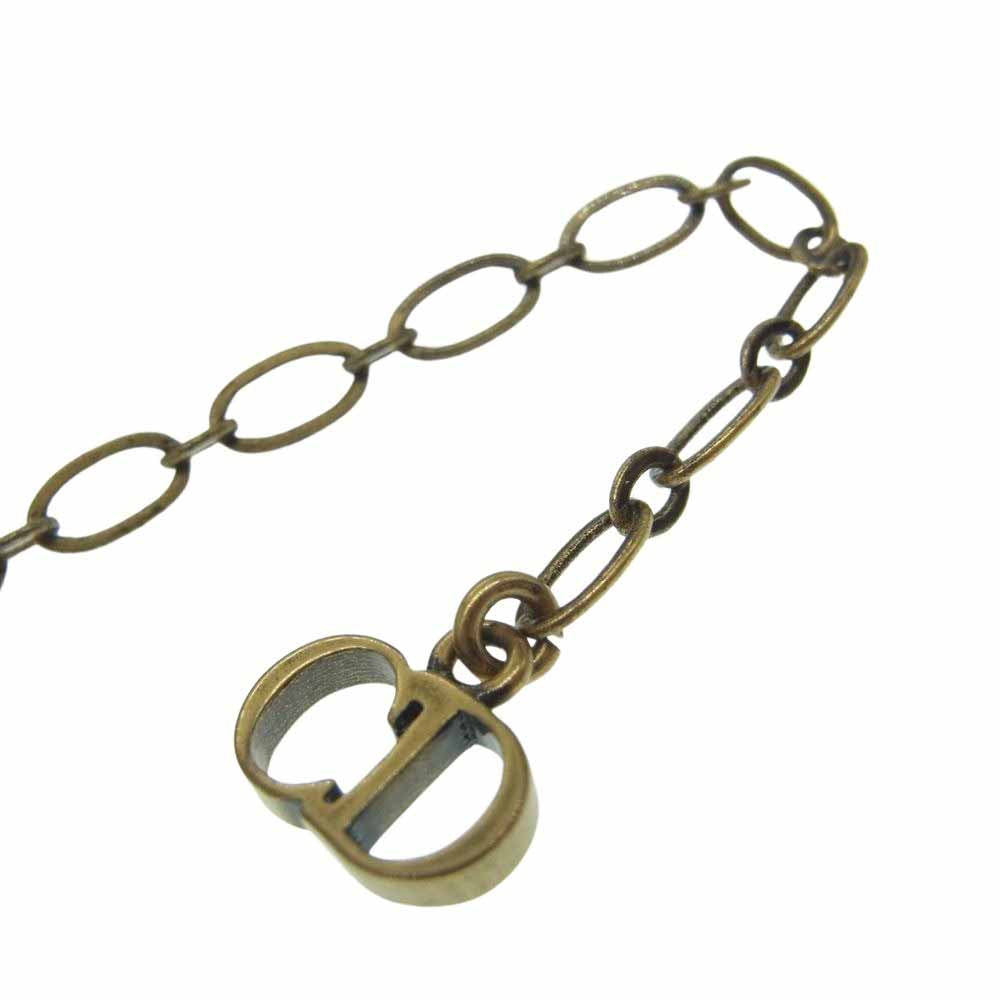 Dior ディオール CDロゴ スター チョーカー ネックレス ブラック系【中古】