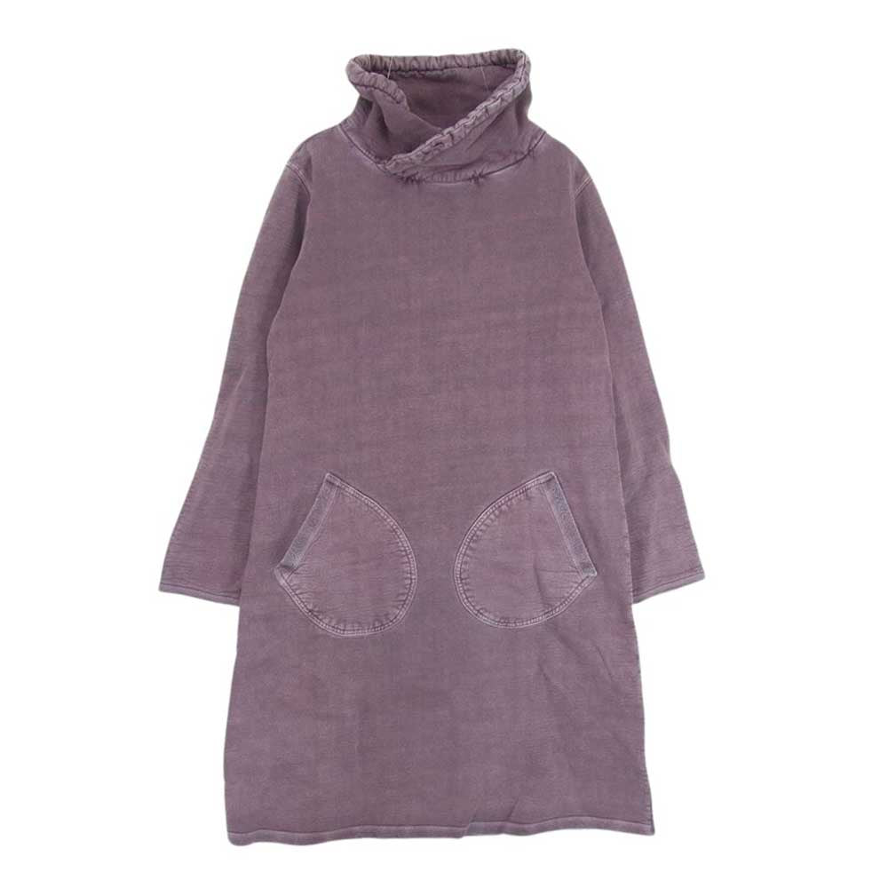 グッドオン ROLL NECK SWEAT ONE PIECE  ロールネック スウェット ワンピース 茶系 パープル系 S【中古】