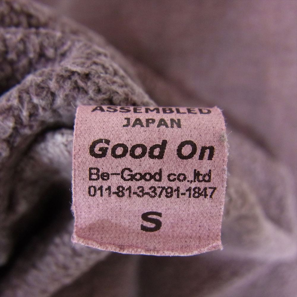 グッドオン ROLL NECK SWEAT ONE PIECE  ロールネック スウェット ワンピース 茶系 パープル系 S【中古】