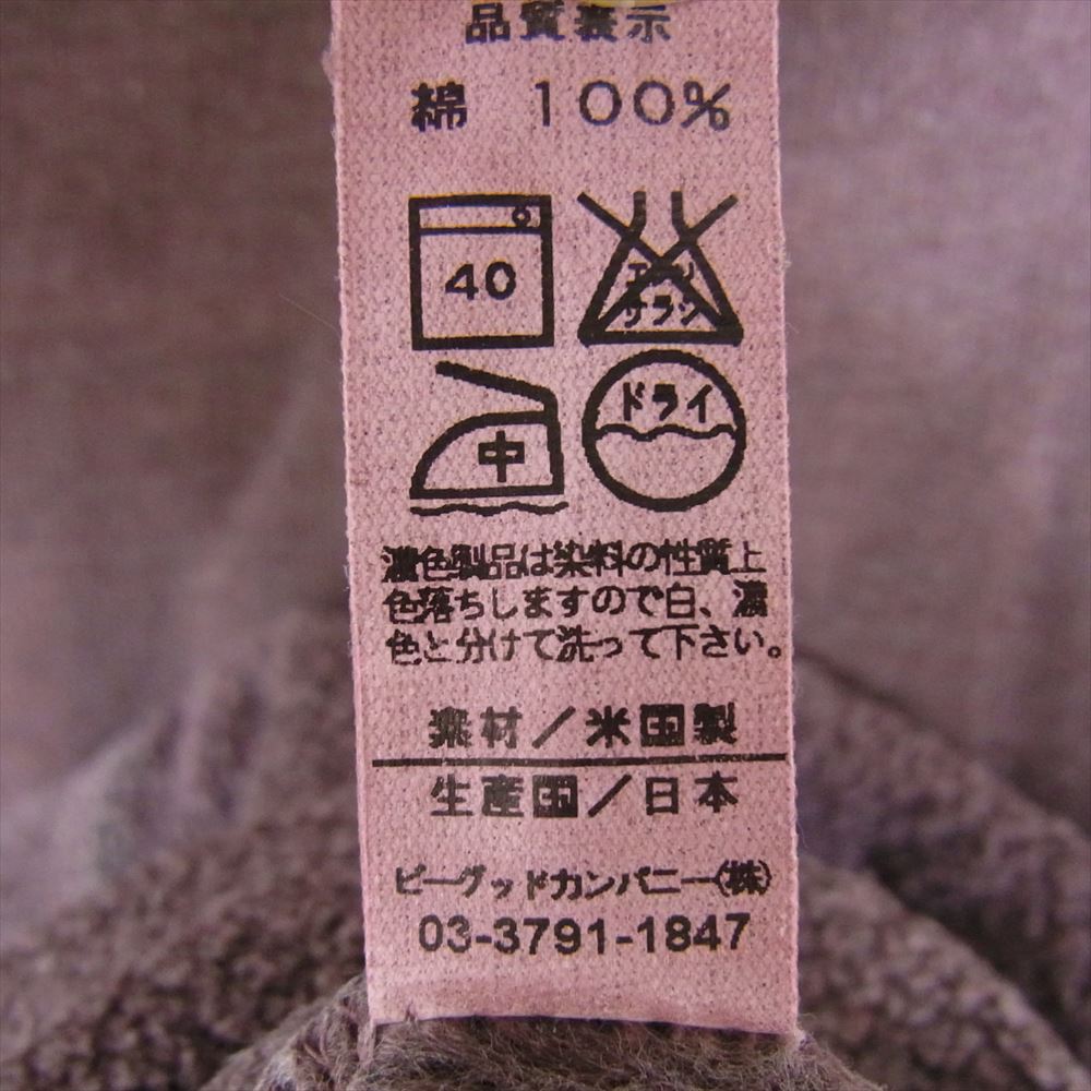 グッドオン ROLL NECK SWEAT ONE PIECE  ロールネック スウェット ワンピース 茶系 パープル系 S【中古】