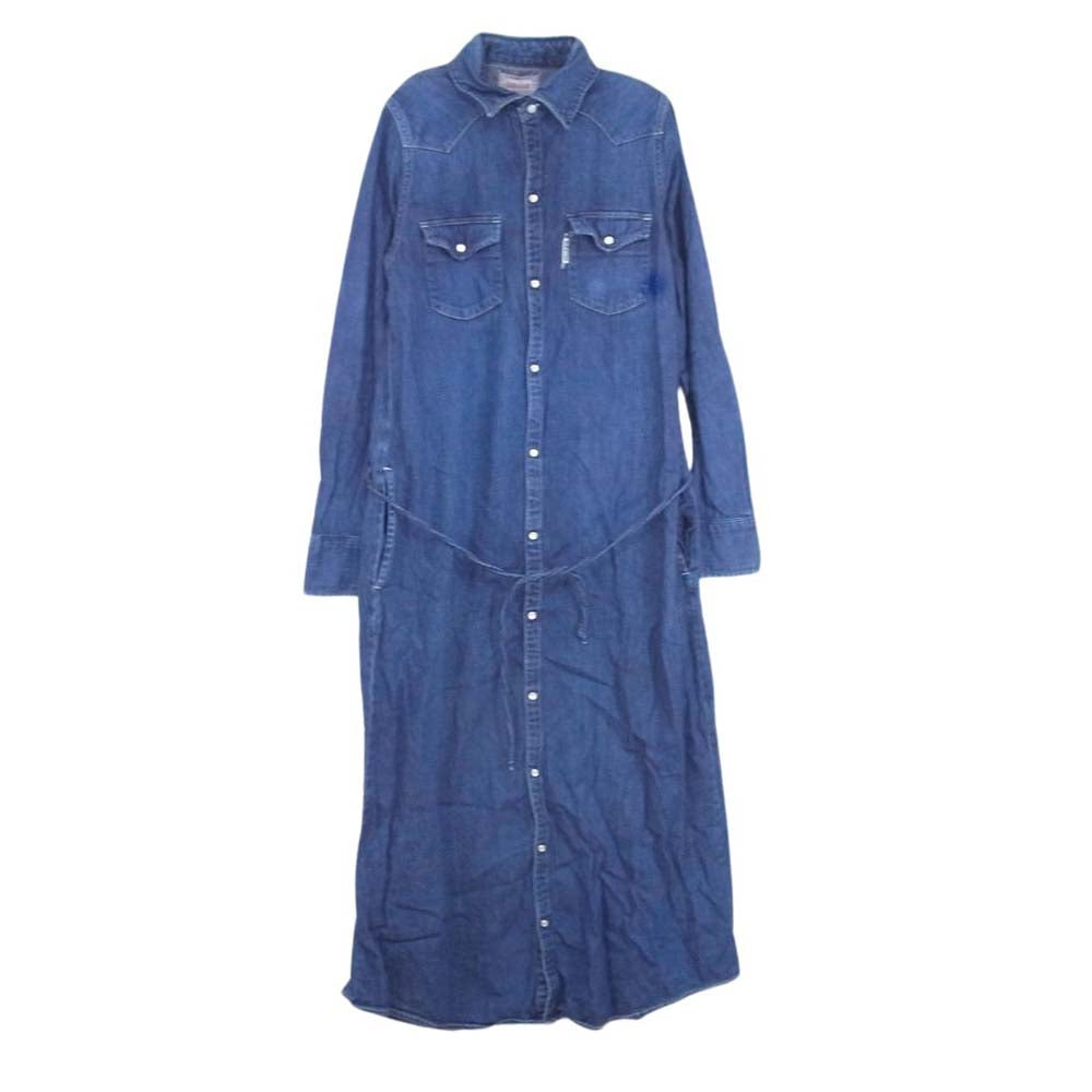 BLUE BLUE ブルーブルー デニム ウエスタン ワンピース インディゴブルー系 2【中古】